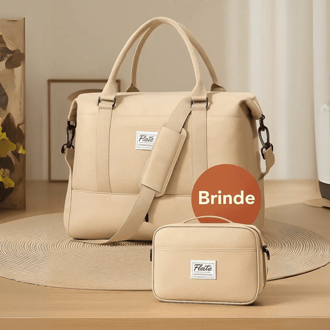 Bolsa-Mala Impermeável com Bolsos Multifuncionais - Elegância Urbana + BRINDE